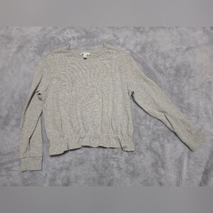 POPSUGAR Light Heather Gray Scoopneck Pullover